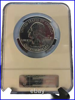 2010 Hot Springs 5oz Silver NGC Gem Unc Early Release ATB Coin Rare