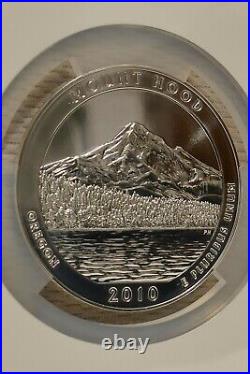 2010 Mount Hood America The Beautiful 5 Oz Silver Coin Ngc Ms69 Early Releases