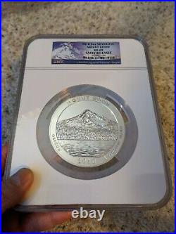 2010 Mount Hood America the Beautiful 5oz 5 ounce silver coin MS69 Early Release