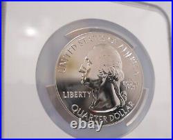 2010 Ngc Ms69 Er Hot Springs 5 Oz Silver Coin America The Beautiful Excellent+