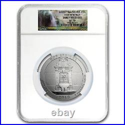 2010-P 5 oz Silver ATB Hot Springs SP-70 NGC (Early Releases) SKU#63676