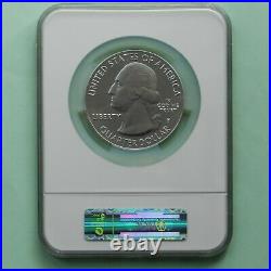 2010-P 5 oz Silver Coin, America The Beautiful, Hot Springs, NGC SP 69