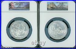 2010-P AMERICA BEAUTIFUL ATB 5-COINS SET 5 Oz. SILVER NGC SP69 EARLY RELEASES ER