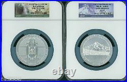 2010-P AMERICA BEAUTIFUL ATB 5-COINS SET 5 Oz. SILVER NGC SP69 EARLY RELEASES ER