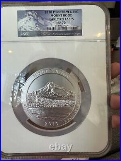 2010 P ATB 5 Oz Silver 25C Mount Hood NGC SP 70 Early Releases