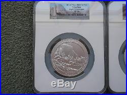 2010 P America The Beautiful 5OZ Silver 5-Coin Set NGC SP70 Early Releases ER
