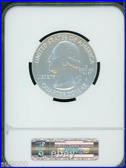 2010-P HOT SPRINGS NP 25C America the Beautiful ATB 5 OZ. SILVER NGC SP70