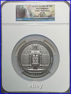 2010 P Hot Springs 5 oz ATB NGC SP68 Early Releases