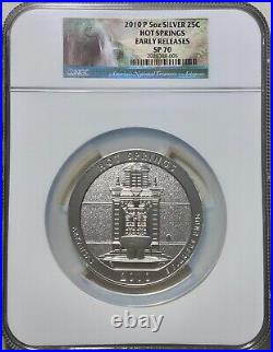 2010 P Hot Springs 5 oz ATB NGC SP70 Early Releases