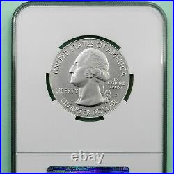 2010-P Hot Springs ATB 5 oz Silver 25C Coin, NGC SP 70