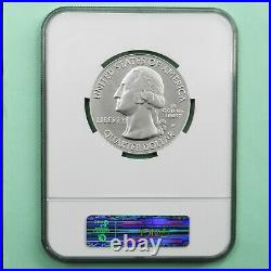 2010-P Hot Springs ATB 5 oz Silver 25C Coin, NGC SP 70