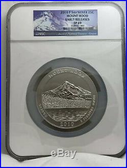 2010 P Mount Hood 5 Oz Silver American The Beautiful NGC SP 69 Early Releases