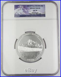 2010 P Mount Hood America the Beautiful 5 Oz Silver Coin NGC SP70 Satin Finish
