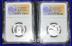 2010-S SILVER ATB Quarter 5 coin set NGC PF70 Ultra Cameo REAL Banned Labels