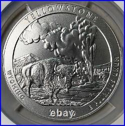 2010 Yellowstone 5 oz Silver ATB SP69 Early Releases