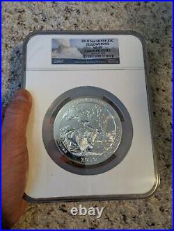 2010 Yellowstone America the Beautiful 5 oz ounce silver coin MS69 Early Release