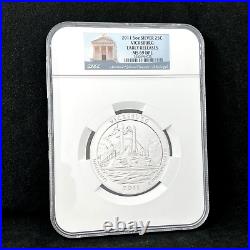 2011 5oz Silver 25C VICKSBURG Early Releases MS 69 DPL
