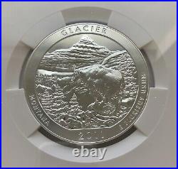 2011 ATB Glacier 5 Oz. 999 Silver Coin NGC MS 69 Early Release