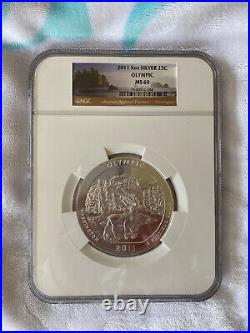 2011 America The Beautiful ATB Olympic NP Five Ounce 5 oz. Silver NGC MS 69