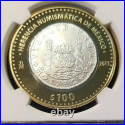 2011 Mexico S100p 1732 Pillar Dollar Ngc Pl 69 Beautiful High Grade Scarce Coin