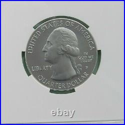 2011-P Chickasaw ATB 5 oz Silver Coin, NGC SP70, Flag Label