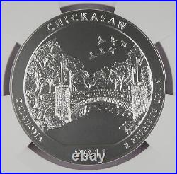 2011 P Chickasaw America the Beautiful 5 oz Silver Coin SP70 NGC Early Releases