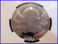 2011 US America The Beautiful Glacier 5oz Silver Coin NCG MS69 Early Releases
