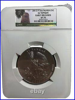 2012 5 oz El Yunquesilver coin. 999 america the beautiful