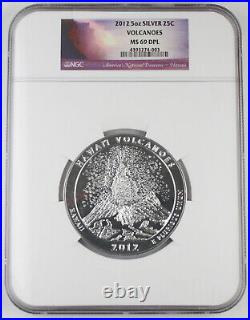 2012 Hawaii Volcanoe America the Beautiful ATB 5 oz Silver Coin NGC MS69 DPL