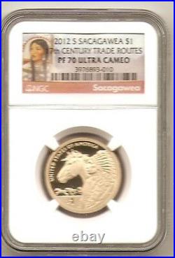 2012 S sacagawea PF 70 Ultra cameo no spots no toning beautiful coins red label