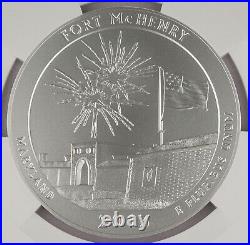 2013 FORT McHENRY America the Beautiful 5 Oz Silver Coin SP70 NGC First Releases