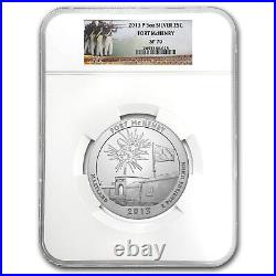 2013-P 5 oz Silver ATB Fort McHenry SP-70 NGC