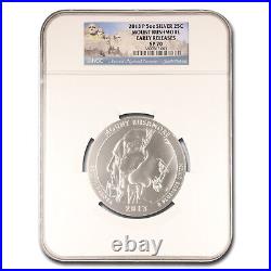 2013-P 5 oz Silver ATB Mount Rushmore SP-70 NGC (Early Release)
