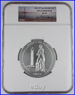 2013 P Perry's Victory America the Beautiful 5 Oz Silver Coin NGC SP70 ER