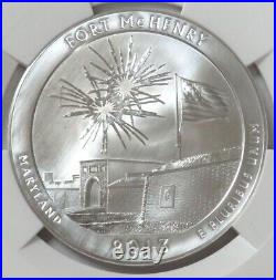 2013 Silver 5 Oz Fort Mchenry MD National Treasure Ngc Ms 69 Early Releases
