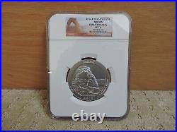 2014 5 oz silver America the beautiful ARCHES Early Releases NGC SP70