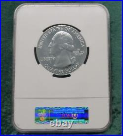 2014 NGC MS69 DPL Shenandoah 5oz. 999 Fine Silver ATB Quarter, Deep Proof Like