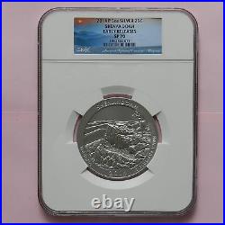 2014 P, 5 oz Silver, Shenandoah NGC SP70 ER America the Beautiful, UNC Coin