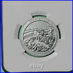 2014 P 5 oz Silver Shenandoah NGC SP70 ER America the Beautiful, UNC Coin