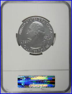 2014-P Everglades 5oz Silver America The Beautiful NGC SP70 ER ATB. 25c BOX