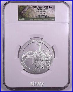 2014-P Everglades ATB America The Beautiful 5oz Silver NGC SP70 Early Releases