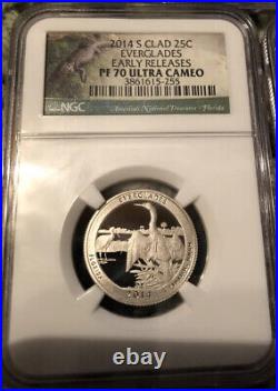2014 S National Park ATB Quarters NGC PF70 UC Full 5-Coin Set Clad EARLY RELEASE