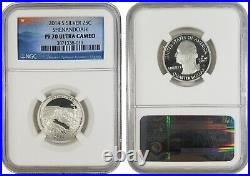 2014 S Silver 25C National Treasures Quarter 5 Coin Set NGC PF 70 Ultra Cameo#2