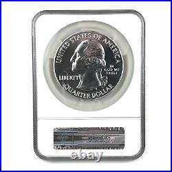 2015 5oz Silver 25C BLUE RIDGE First Day of Issue MS 69 DPL