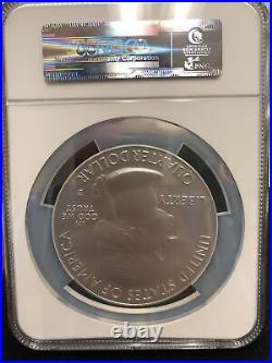 2015 P 5 OZ SILVER ATB Coin 25C SARATOGA SP70 FIRST DAY OF ISSUE NGC SP 70
