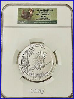 2015-P 5 Oz. Kisatchie SP 70 Early Releases America the Beautiful Silver