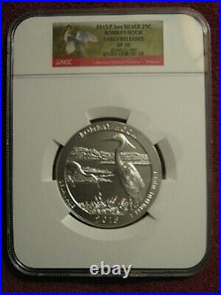 2015-P BOMBAY HOOK ATB AMERICA BEAUTIFUL 5 Oz SILVER NGC SP70 EARLY RELEASES ER