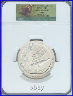 2015-P KISATCHIE NP ATB 5 Oz SILVER NGC SP69 Early Releases E. R