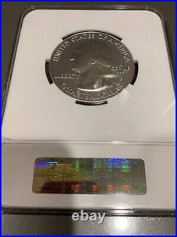 2016 P 5 oz SILVER 25C FORT MOULTRIE NGC SP 69