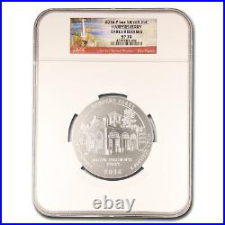 2016-P 5 oz Silver ATB Harpers Ferry SP-70 NGC (Early Release)